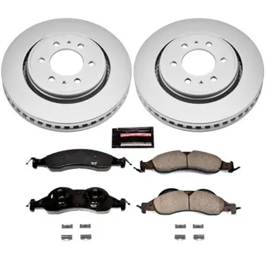 High Quality Power Stop 07-09 Ford Expedition Front Z17 Evolution Geomet Coated Brake Kit - CRK4682