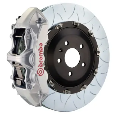 Brembo 03-09 Range Rover Front GT BBK 6 Piston Cast 405x34 2pc Rotor Slotted Type-3-Silver - 1N3.9502A3 Sale