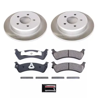Secure Checkout Power Stop 97-01 Mercury Mountaineer Rear Semi-Coated Rotor Kit - SC1858