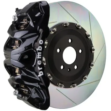 Top Rated Brembo 15-20 F150 2WD/4WD (Excl Raptor)Fr GT BBK 8Pis Cast 412x38 2pc Rotor Slotted Type1-Black - 1Q2.9605A1