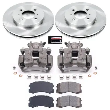 Best Price Power Stop 02-07 Mitsubishi Lancer Front Autospecialty Brake Kit w/Calipers - KCOE1215
