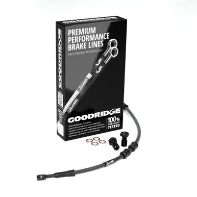 Goodridge 11-17 HD FXSB Breakout (w/ABS) +8in Front Brake Line Kit - Black - HD0226-3FB-BK8 Shop Now