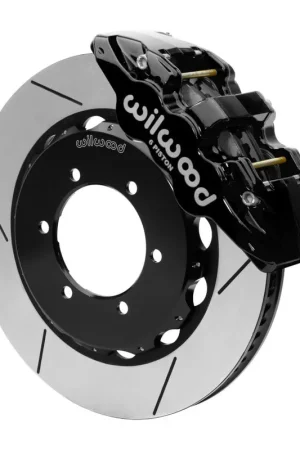 Hot Deal Wilwood AERO4 Spec 37 GT FrontTruck Kit 14.25in Black 1997-2018 Nissan Y61 Patrol w/lines