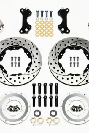 Hot Picks Wilwood Forged Dynalite Front Kit 11.00in Drilled-Polished WWE ProSpindle