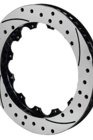 Crafted Wilwood Rotor-SRP48 SPC-37-RH-BLK-Drill 12.88 x 1.10 - 12 on 8.75in