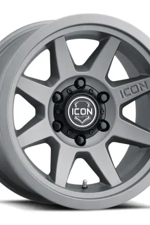 Discount ICON Rebound 17x8.5 5x5 -6mm Offset 4.5in BS 71.5mm Bore Charcoal Wheel