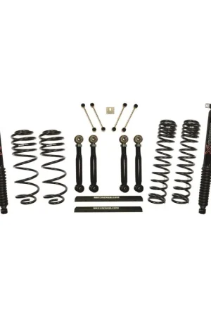 Skyjacker 97-02 Jeep TJ 4in D-Rate Long Travel Kit w/ Adj. FR/RR Lower Flex Links/Black Max Shocks Exclusive Offer