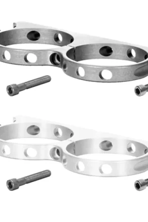 Cheap Wilwood Dual Aluminum Reservoir Lightweight Bracket w/ Mounting Screws - Billet