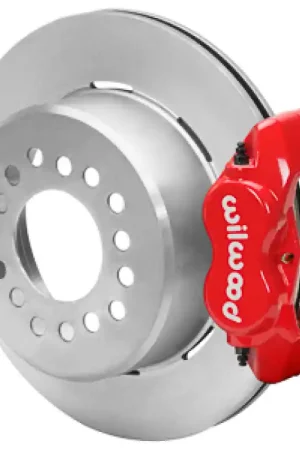 Best Seller Wilwood Chevy Monte Carlo Forged 4 Piston DynaPro Red Caliper HP32 VV Plain Rotor - 11.00x0.81