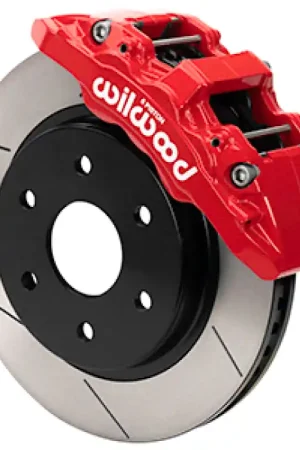 Budget Wilwood 10-18 Ford F-150 Aero6-DM Front Brake Kit - Slotted - Red